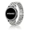 MYBANDZ Pearlmaster láncszemes fém óraszíj / ezüst / 22mm