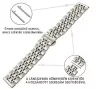 MYBANDZ Pearlmaster láncszemes fém óraszíj / ezüst / 22mm