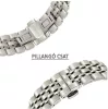 MYBANDZ Pearlmaster láncszemes fém óraszíj / ezüst / 22mm