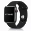 Apple Watch szilikon óraszíj gömb csattal /fekete/ 40/41 és 42mm