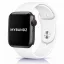 Apple Watch szilikon óraszíj gömb csattal /fehér/ 40/41 és 42mm