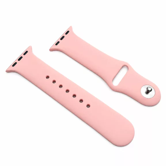 Apple Watch szilikon óraszíj gömb csattal /púder/ 40/41 és 42mm