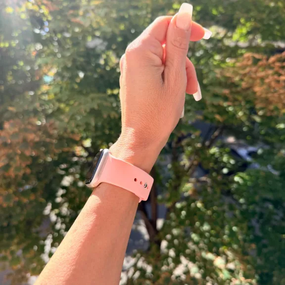 Apple Watch szilikon óraszíj gömb csattal /barack/ 40/41 és 42mm