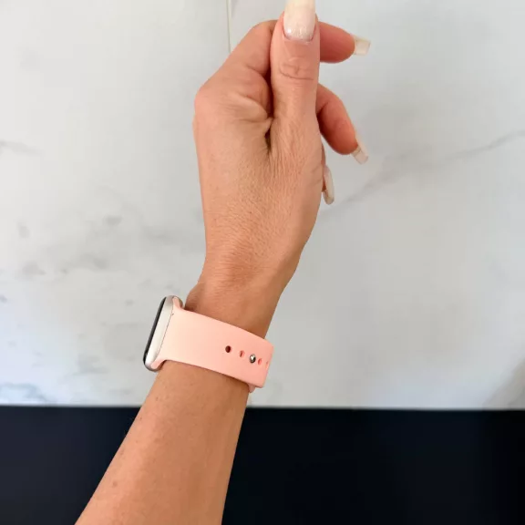 Apple Watch szilikon óraszíj gömb csattal /barack/ 40/41 és 42mm