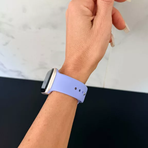 Apple Watch szilikon óraszíj gömb csattal /lila/ 44/45/46/49 mm