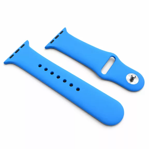 Apple Watch szilikon óraszíj gömb csattal /kék/ 44/45/46/49 mm