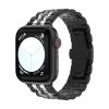 Apple Watch "Pearlmaster" láncszemes fém óraszíj /fekete-ezüst/ 42/44/45/49 mm