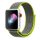 Apple Watch rugalmas szövet óraszíj /szürke-neonzöld/ 42/44/45/49 mm