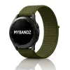 MYBANDZ Tépőzáras rugalmas szövet óraszíj / khaki / 22mm