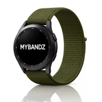   MYBANDZ Tépőzáras rugalmas szövet óraszíj / khaki / 22mm