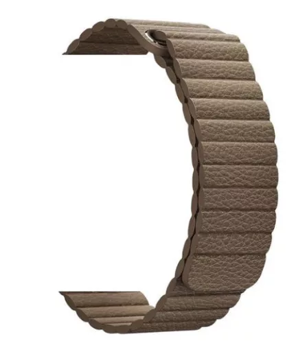 Apple Watch mágneses bőróraszíj /barna/ 44/45/46/49 mm