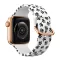 Apple Watch szilikon óraszíj /fehér-tappancsos/ 40/41 és 42mm