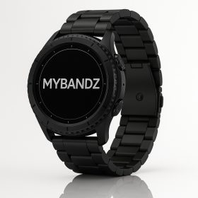 MYBANDZ Klasszikus fém óraszíj - fekete/18mm