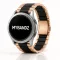 MYBANDZ Klasszikus fém óraszíj - rosegold-fekete/ 20mm