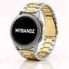 MYBANDZ Klasszikus fém óraszíj - ezüst-arany/ 22mm