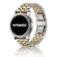 MYBANDZ Pearlmaster láncszemes fém óraszíj - ezüst-arany/ 22mm