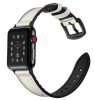 Apple Watch kívül bőr belül szilikon óraszíj /fehér/ 38/40/41 mm