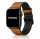 Apple Watch kívül bőr belül szilikon óraszíj /őzbarna/ 40/41 és 42mm