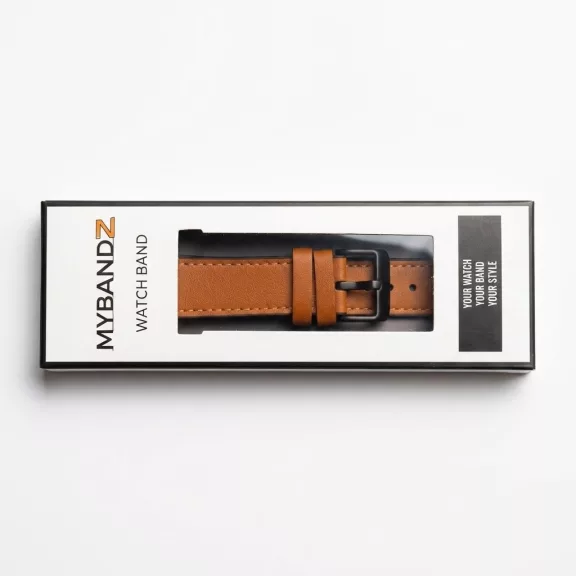 Apple Watch kívül bőr belül szilikon óraszíj /őzbarna/ 40/41 és 42mm