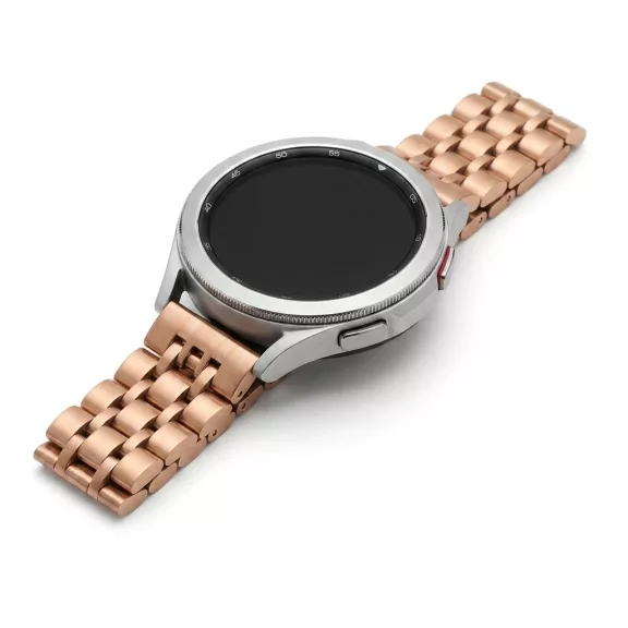 MYBANDZ Pearlmaster láncszemes fém óraszíj - rosegold/ 20mm
