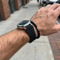 MYBANDZ Szilikon óraszíj /fekete/ / 22mm