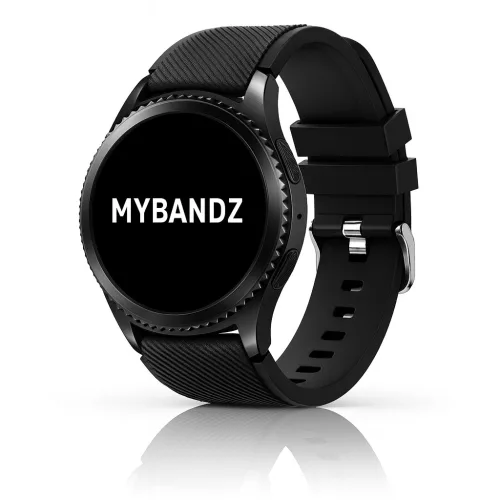 MYBANDZ Szilikon óraszíj /fekete/ / 22mm