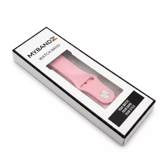 MYBANDZ Szilikon óraszíj gömb csattal /pink// 20mm