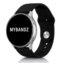 MYBANDZ Szilikon óraszíj gömb csattal /fekete/ 20mm