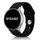 MYBANDZ Szilikon óraszíj gömb csattal /fekete/ 20mm