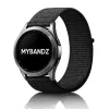 MYBANDZ Tépőzáras rugalmas szövet óraszíj / fekete / 20mm