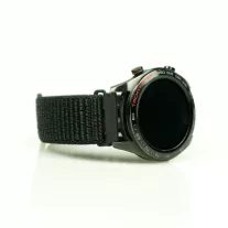   MYBANDZ Tépőzáras rugalmas szövet óraszíj / fekete / 22mm