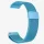 MYBANDZ Milánói fém óraszíj /tengerkék/ 22mm