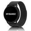 MYBANDZ Milánói fém óraszíj / fekete / 22mm