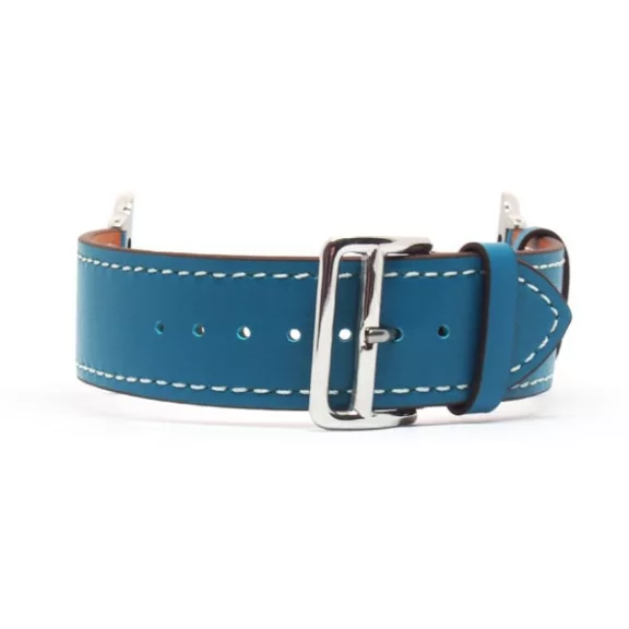 Apple Watch bőróraszíj /kék/ 44/45/46/49 mm