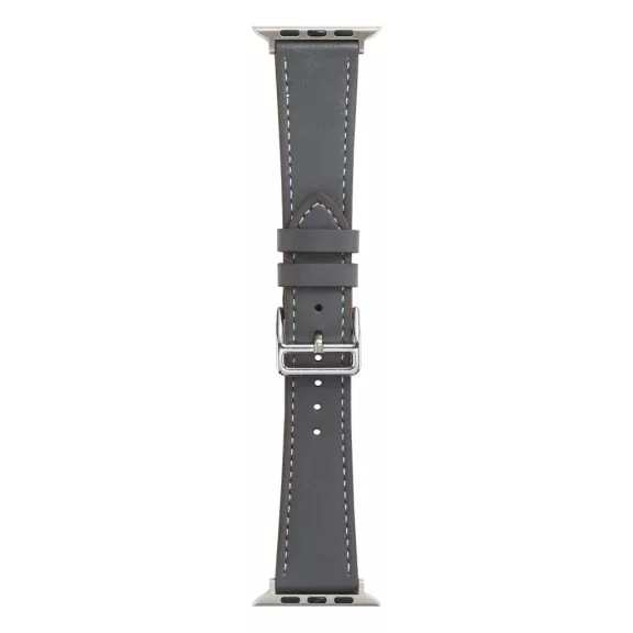 Apple Watch bőróraszíj /szürke/ 44/45/46/49 mm