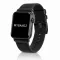 Apple Watch UrbanLeather bőróraszíj / fekete - fekete csattal / 44/45/46/49 mm