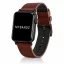 Apple Watch UrbanLeather bőróraszíj / sötétbarna - fekete csattal / 44/45/46/49 mm