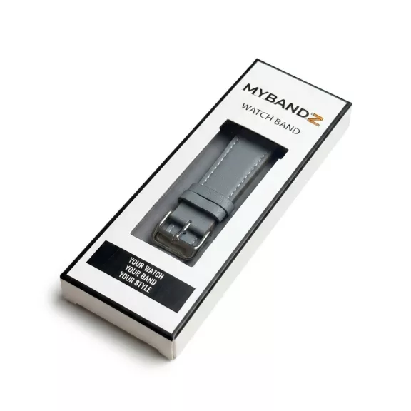 Apple Watch bőróraszíj /világos szürke/ 44/45/46/49 mm
