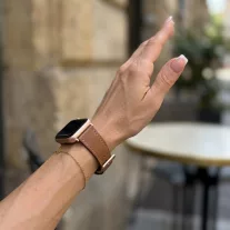 Apple Watch bőróraszíj /barna/ 44/45/46/49 mm