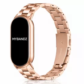 Xiaomi Smart Band 8/9/10-Klasszikus fém óraszíj/rosegold