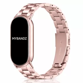   Xiaomi Smart Band 8/9/10-Klasszikus fém óraszíj/pink-arany