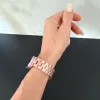 Xiaomi Smart Band 8/9/10-Klasszikus fém óraszíj/pink-arany