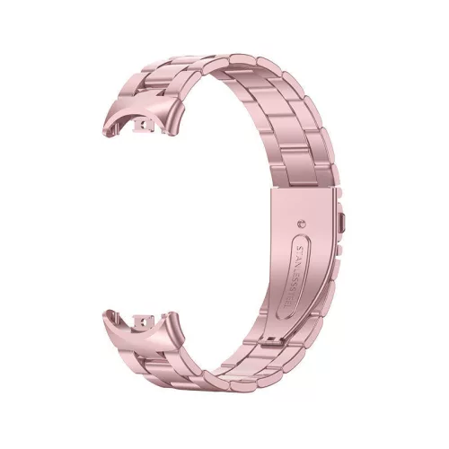 Xiaomi Smart Band 8/9/10-Klasszikus fém óraszíj/pink-arany
