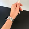 Xiaomi Smart Band 8/9/10-Klasszikus fém óraszíj/ezüst