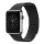Apple Watch mágneses bőróraszíj /fekete/ 44/45/46/49 mm