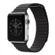 Apple Watch mágneses bőróraszíj /fekete/ 42/44/45/49 mm