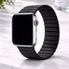 Apple Watch mágneses bőróraszíj /fekete/ 44/45/46/49 mm
