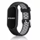 Xiaomi Smart Band 8/9/10-Lélegző szilikon óraszíj/fekete-szürke