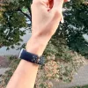 Xiaomi Smart Band 8/9/10-Lélegző szilikon óraszíj/fekete-szürke