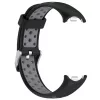 Xiaomi Smart Band 8/9/10-Lélegző szilikon óraszíj/fekete-szürke